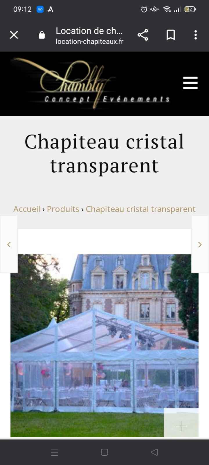 Chapiteau christal - 2