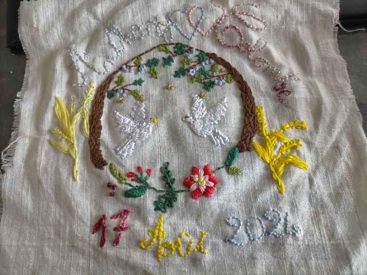 Boîte/coussin pour les alliances - 1