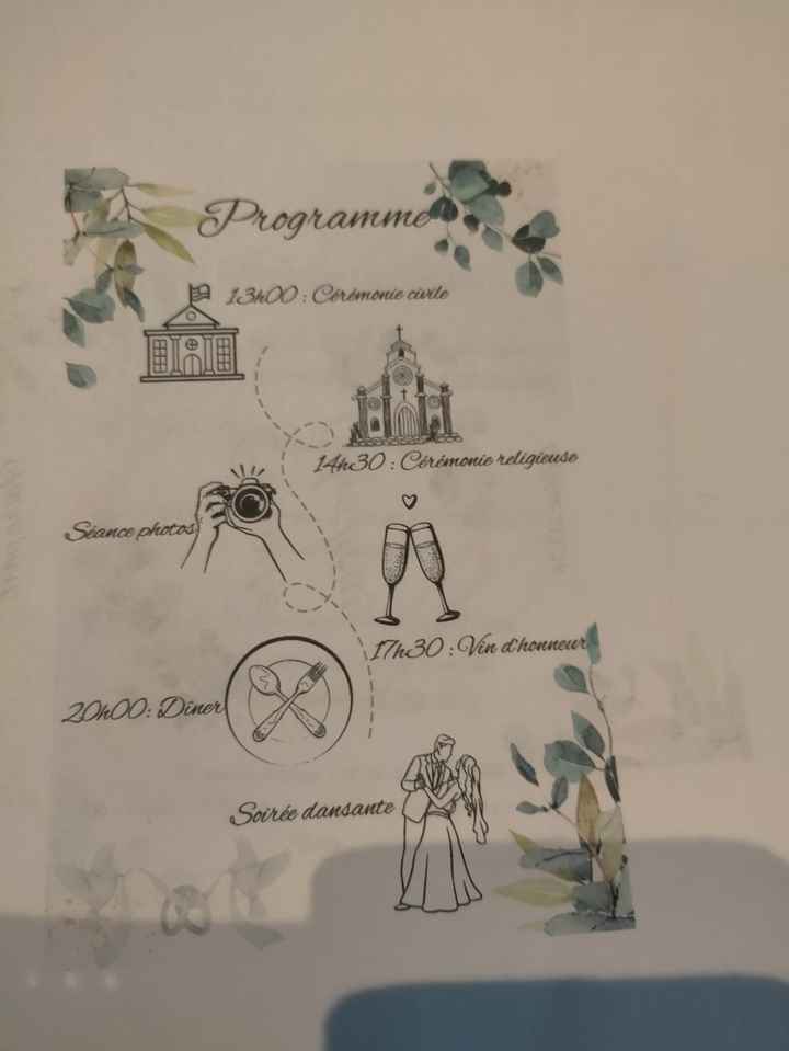 Réalisation faire part - 1