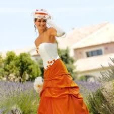 Robe de mariée orange 🍊 🎃 1