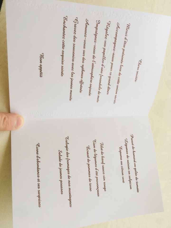 Numéros de table / menus - 1