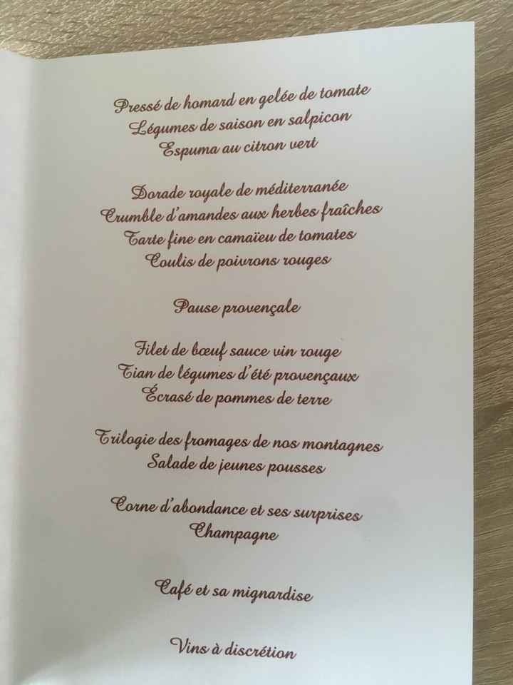 Menu traditionnel, raffiné ou à la bonne franquette ? - 1