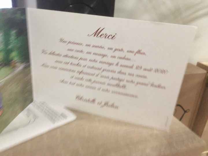 Retour d'expérience cartes de remerciement - 1