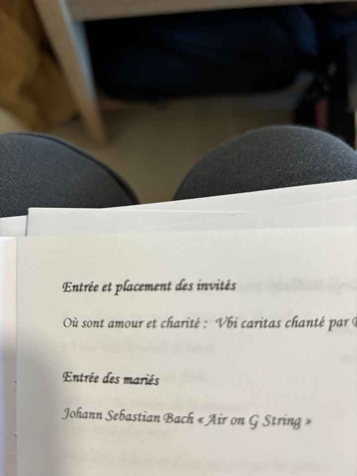 Choix de texte et de chant à l’église - mariage avec disparité de culte - 2