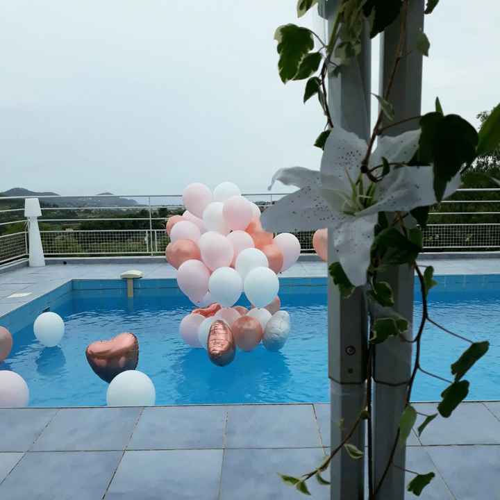 Idées décoration piscine ballons - 2