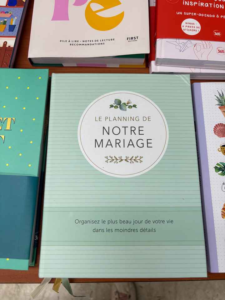 Livre agenda mariage guide planning - 1