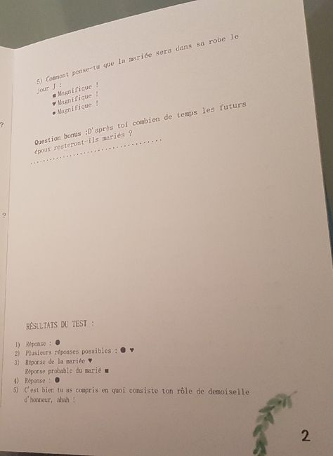 Kit du parfait témoin/demoiselle d'honneur 3