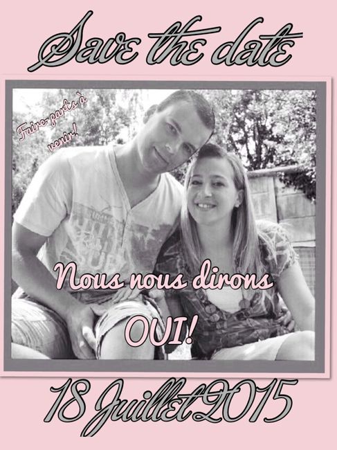 A quoi ressemblent vos "save the date" ? - 1