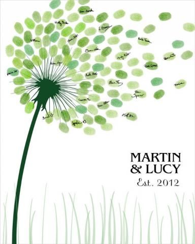 Fleurs à empreintes