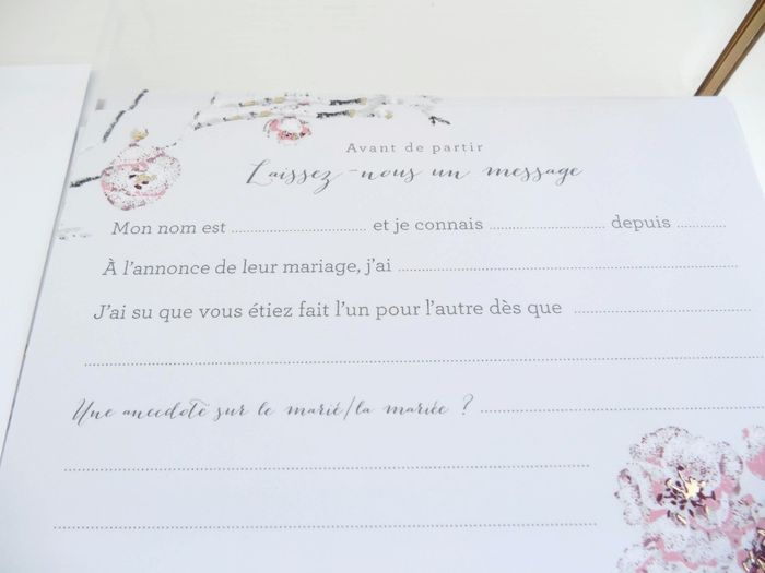 Table de Remerciement 8