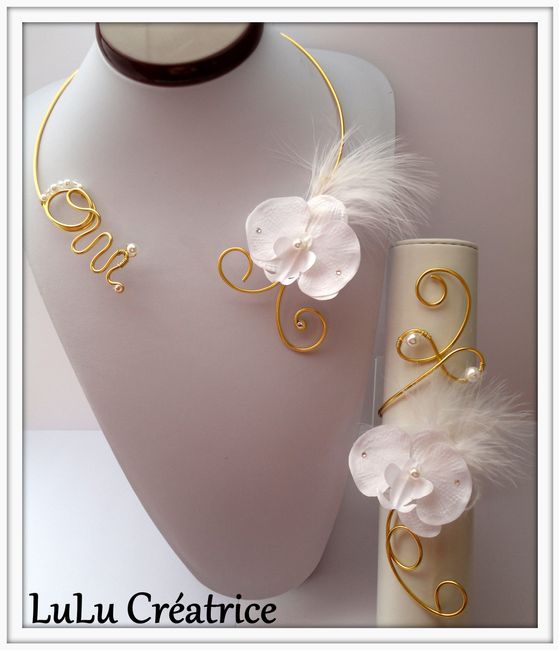 parure mariage orchidée