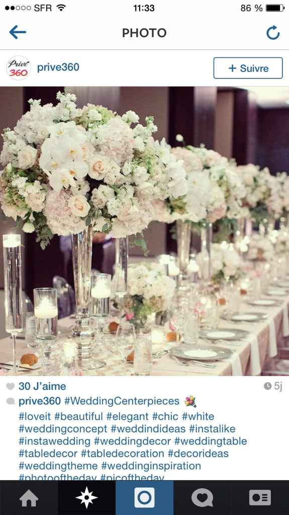 Centre de table fleurs  - 2