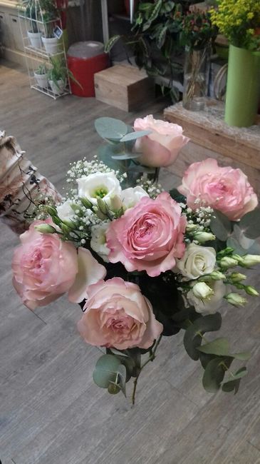 Bouquet roses anglaises - 1