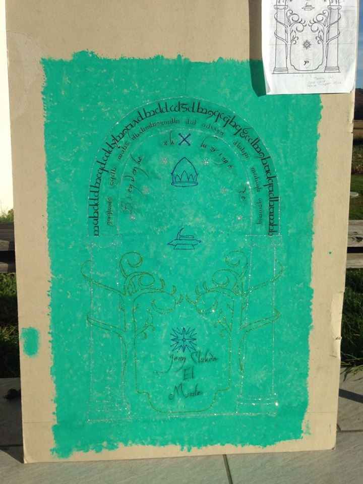 panneau bienvenue au mariage porte de la Moria