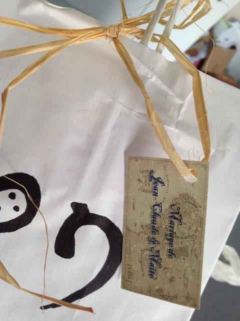 Mariage  thème seigneur des anneaux wedding bag