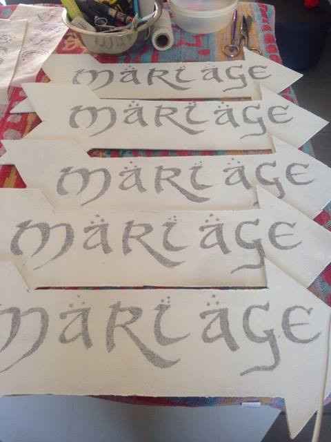 Mariage  thème seigneur des anneaux Panneau mariage