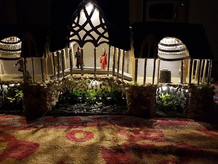 centre de table des mariés RIVENDELL thème Seigneur des anneaux