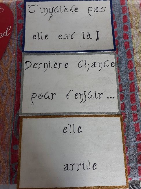 panneaux pour mes enfants d'honneur
