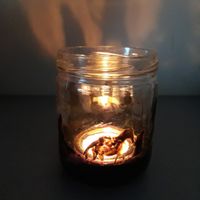 Mariage thème seigneur des anneaux bougie photophore