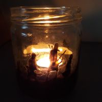 Mariage thème seigneur des anneaux bougie photophore