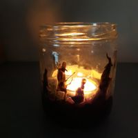 Mariage thème seigneur des anneaux bougie photophore