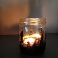 Mariage thème seigneur des anneaux bougie photophore