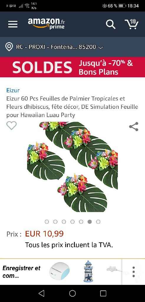 Fleur tropicale mariage thème exotique/tropical - 1