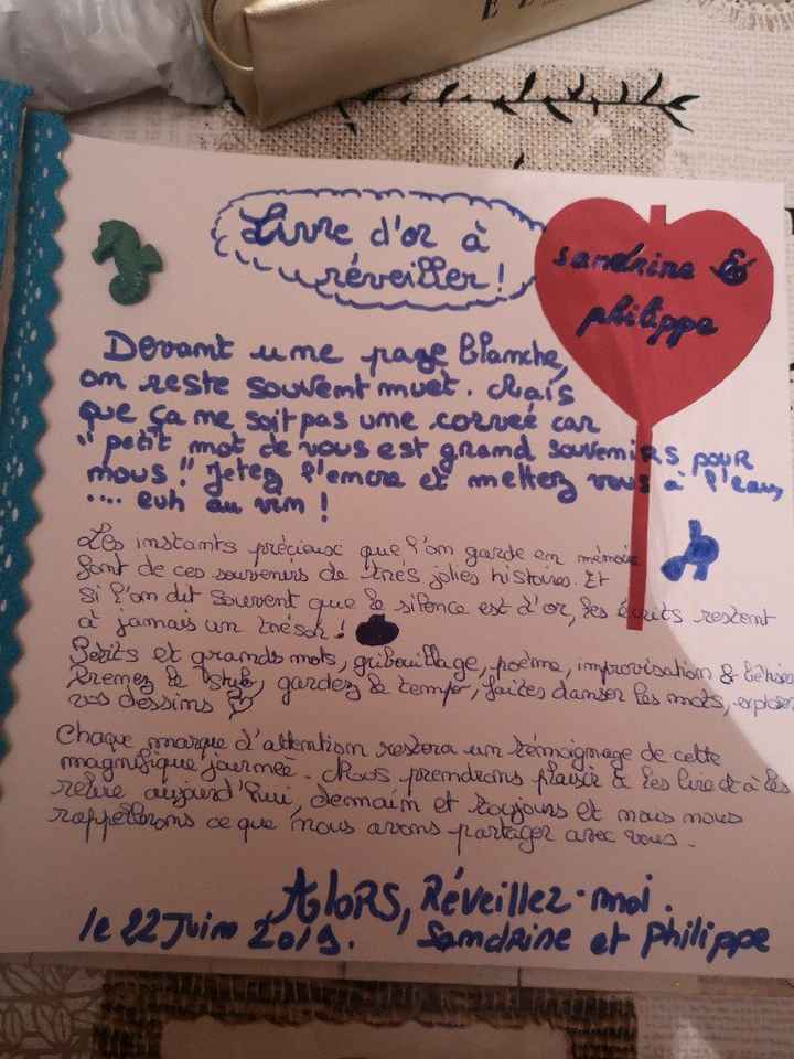 Première page de mon livre d or thème mer 🦐🦀🐚 - 1