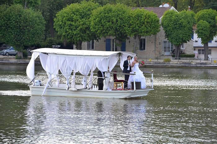 Notre arrivé en barque
