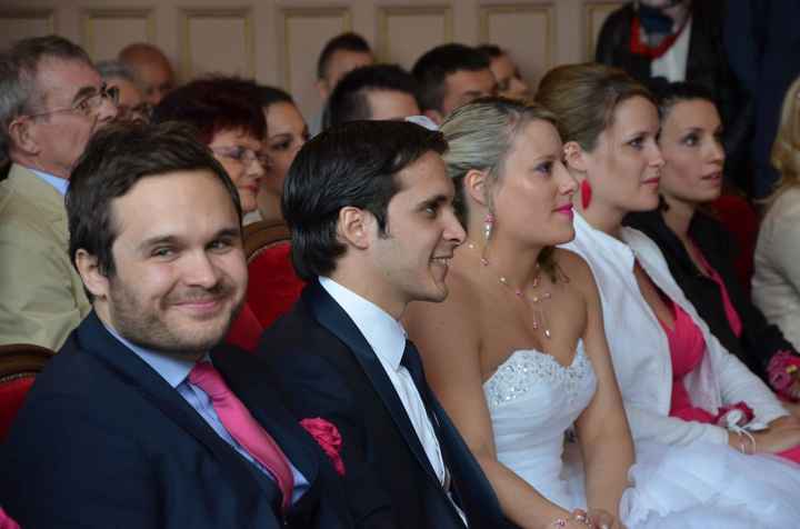 Pendant le discours de notre amie