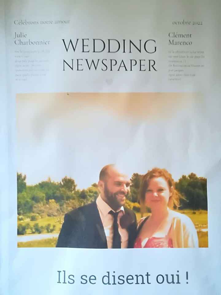 Trop contente j'ai terminé ma gazette de mariage - 1