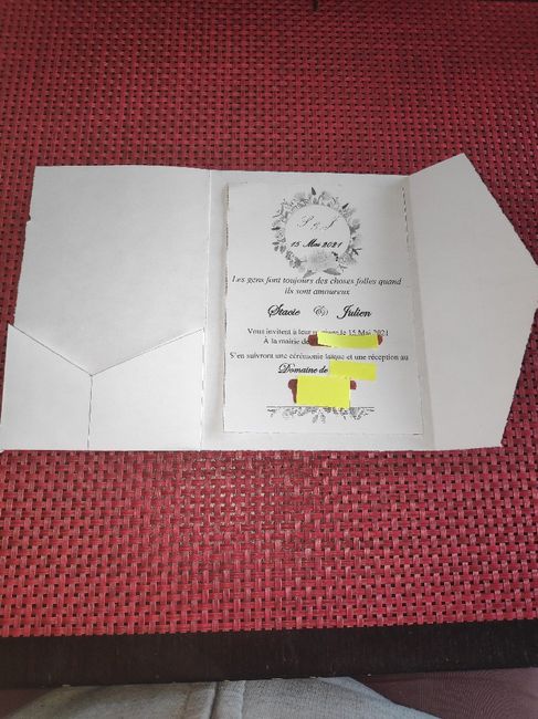 Faire part fais maison 1