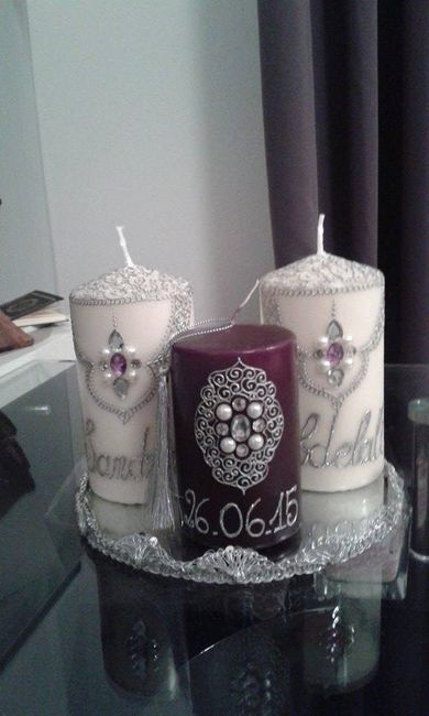 bougie notre table