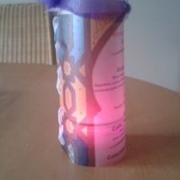 menu mariage avec bougie led