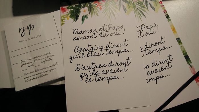 Soirée faire part