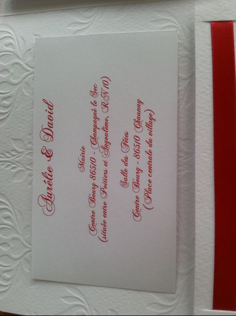 FAIRE PART vin d honneur et diner