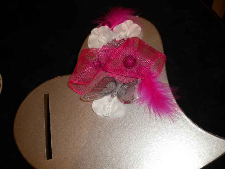 Décoration de notre urne terminée