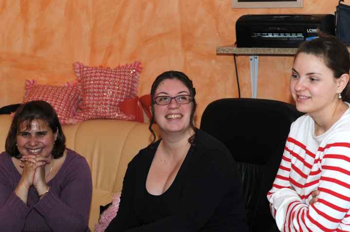 Avec la femme du photographe et une de mes témoins