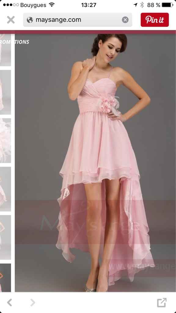 Couleur de robe demoiselle d'honneur - 1