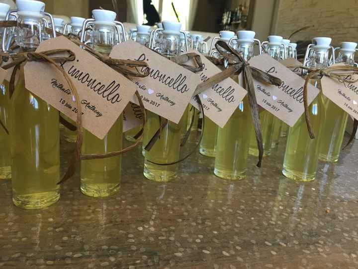 Dragée limoncello et deco champetre - 2