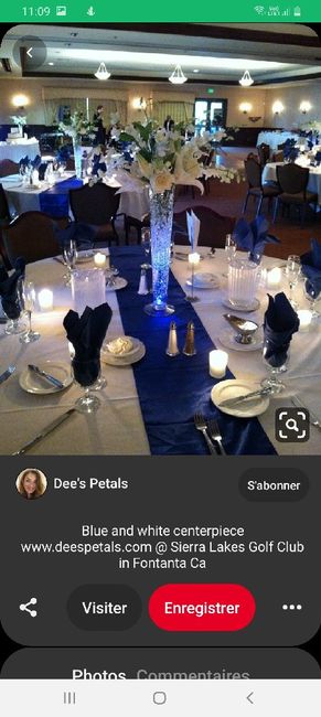 Vos décorations en bleu marine blanc et argent 1