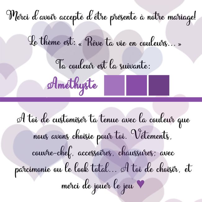 Informé du thème du mariage - 1