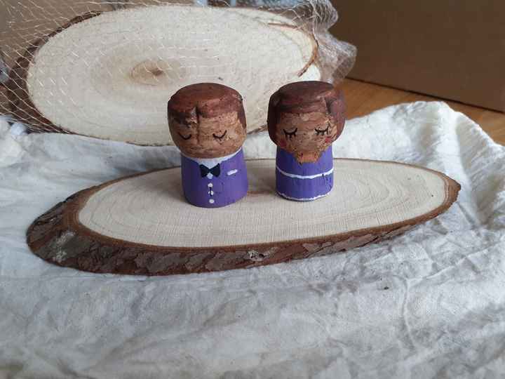 Déco mariés en bouchon - 1