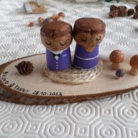 Déco mariés en bouchon - 1