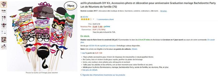 Accessoires Photobooth Amazon 