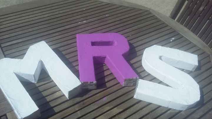 Diy lettres et la surprise pour chéri - 1