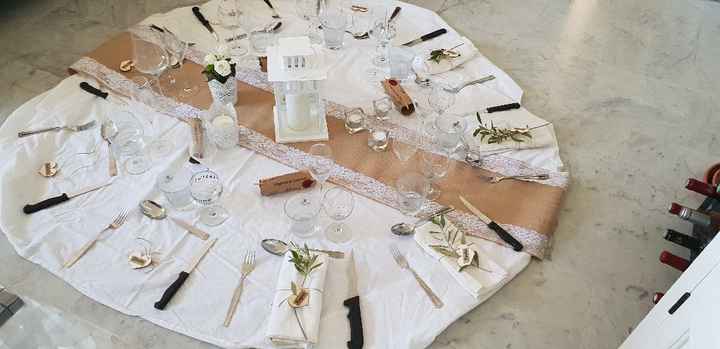 Déco de table 1er essaie maison - 1