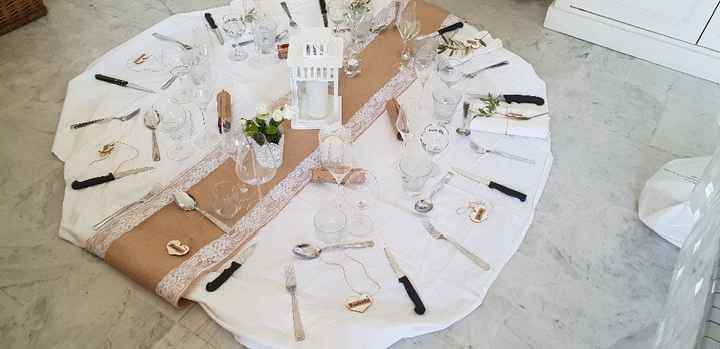 Déco de table 1er essaie maison - 2