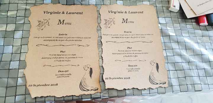 Menus réalisés part mes petites mains prêts - 2
