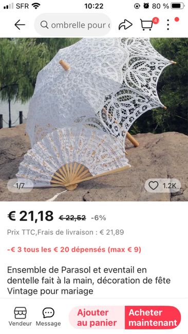 Ombrelles photos de mariage - 1